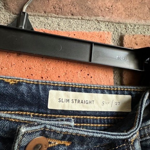 Anthro Pilcro Embroidered Slim Straight Ankle Jeans Size 27 - Picture 7 of 7